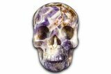Realistic Chevron Amethyst Skull #382105-1